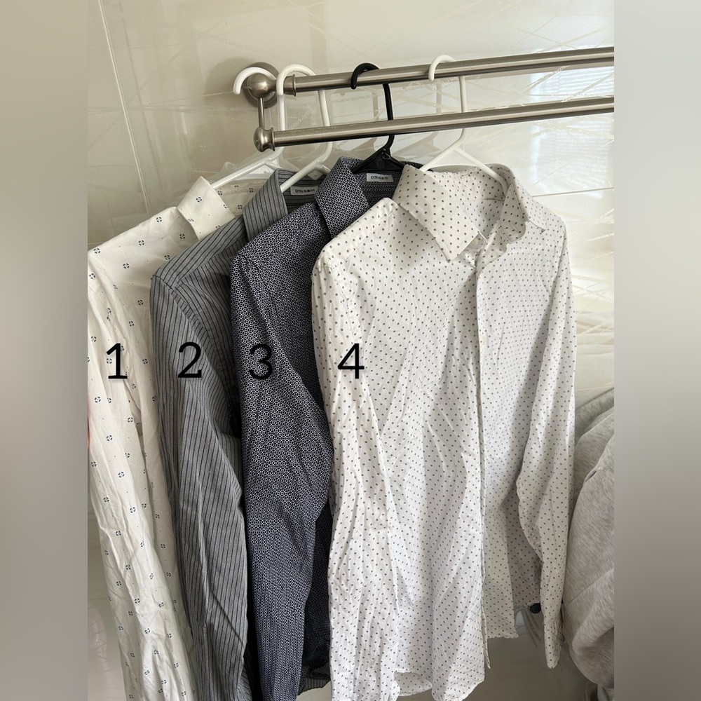 Extra Slim Fit/Slim Fit Button-up Express Shirts